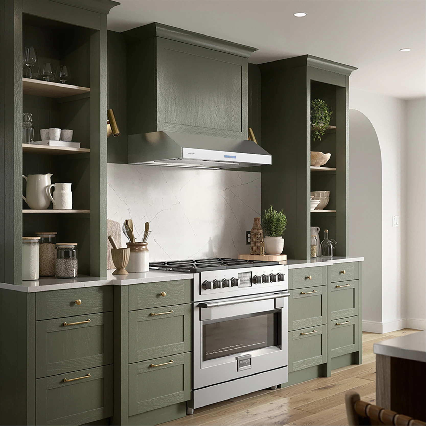 Auto Steam Cleaning Range Hood
