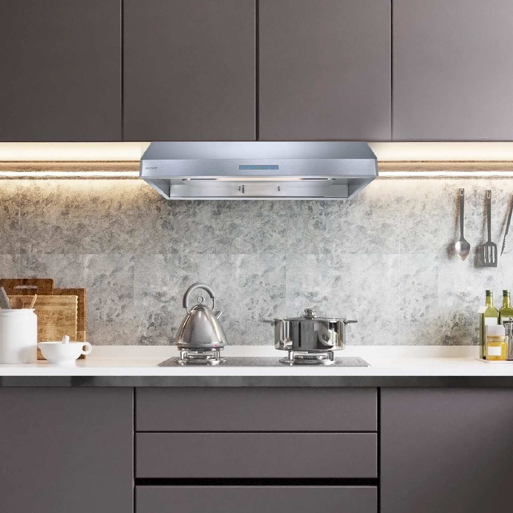 Auto Steam Cleaning Range Hood
